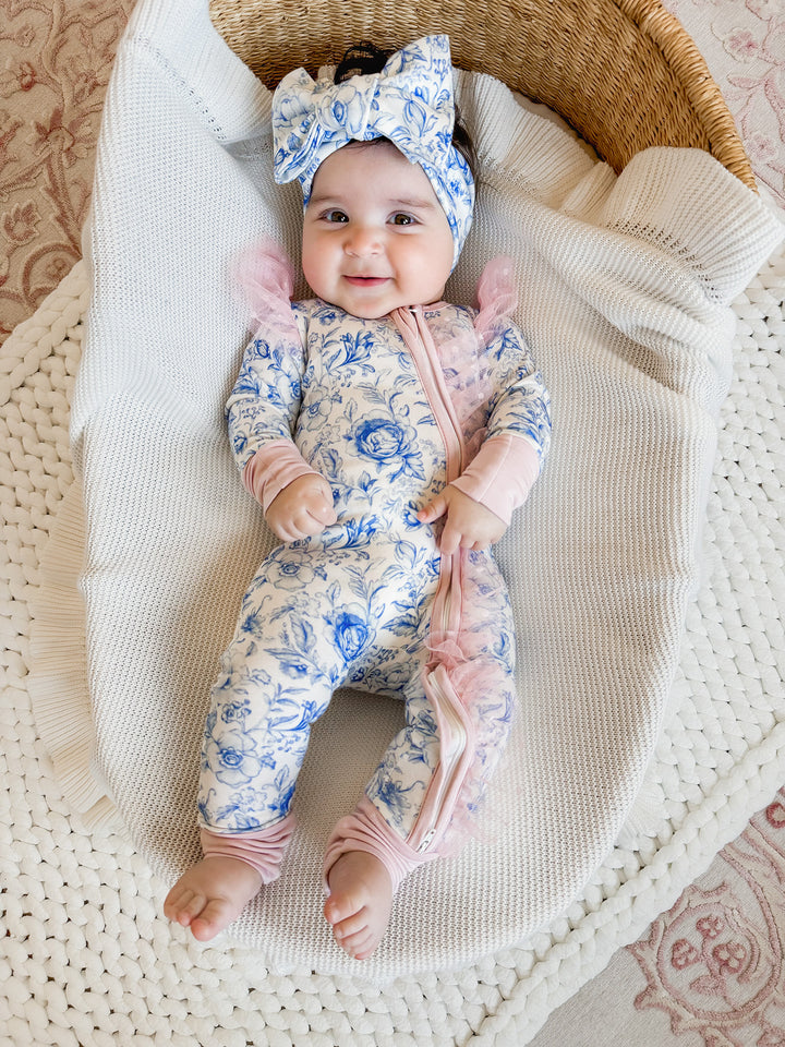 Something Blue Onesie - Toile
