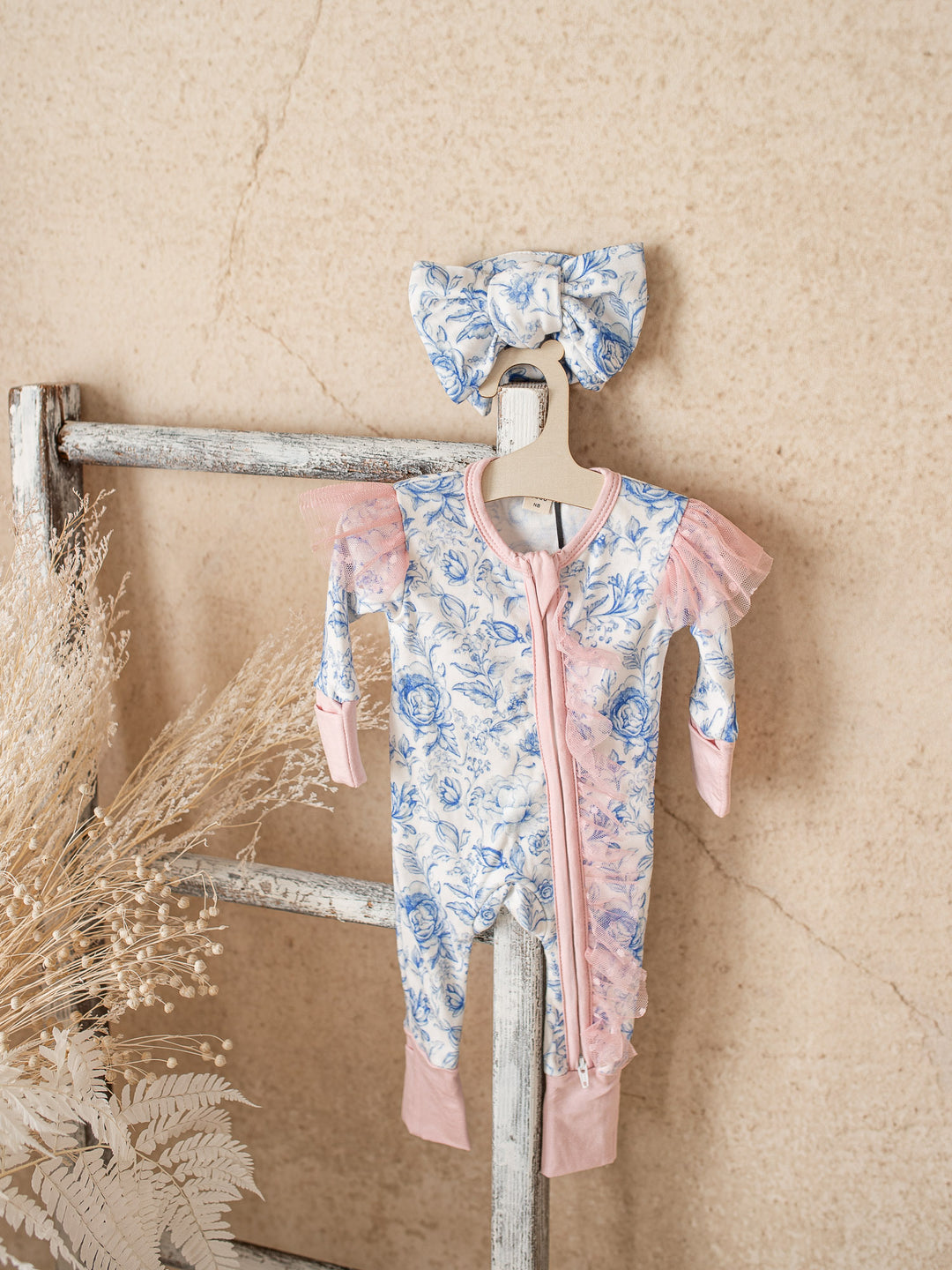 Something Blue Onesie - Toile