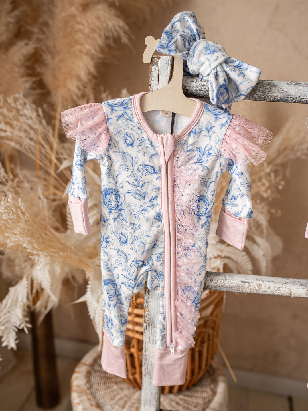 Something Blue Onesie - Toile