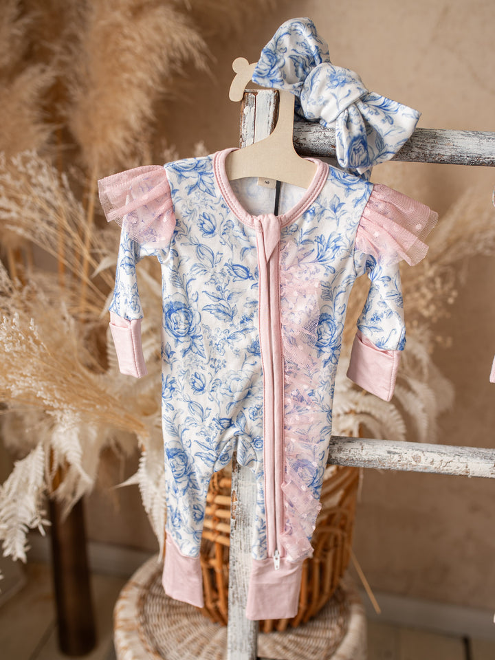 Something Blue Onesie - Toile