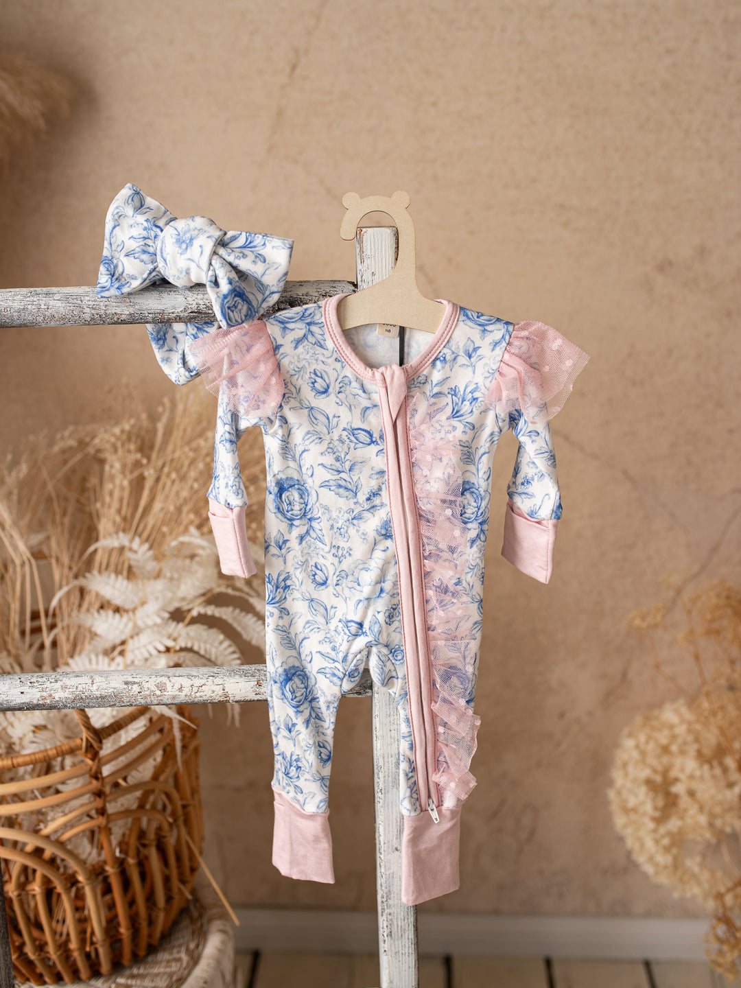 Something Blue Onesie - Toile