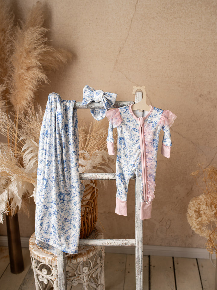 Something Blue Onesie - Toile