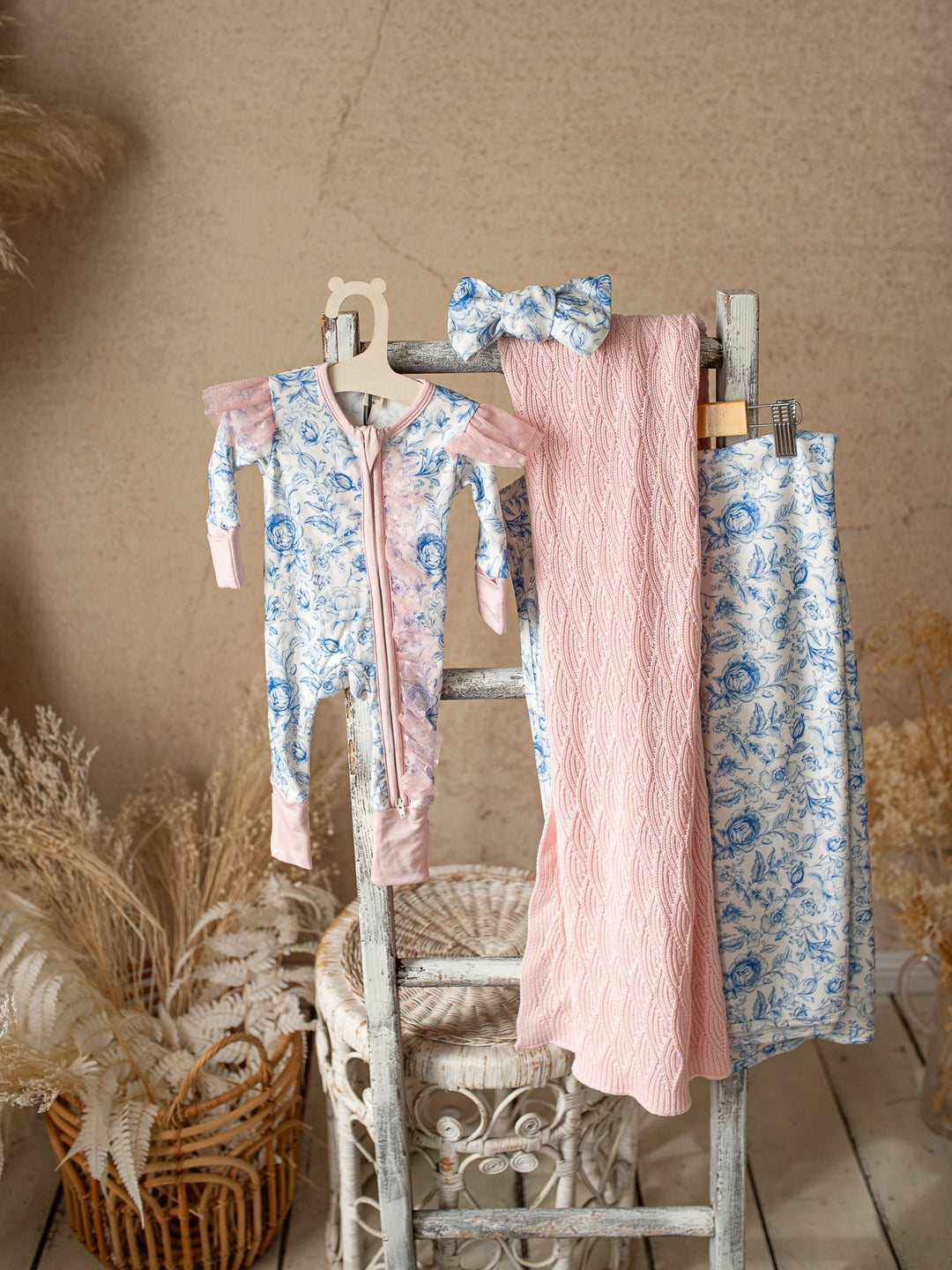 Something Blue Onesie - Toile