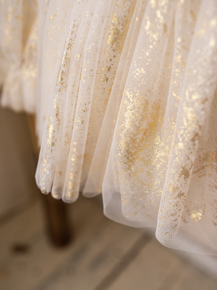 Sleigh All Day - Short Sleeve Ivory Gold