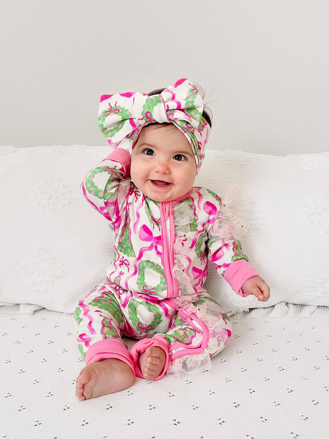 Tis The Season  - Topknot Headwrap Wreath