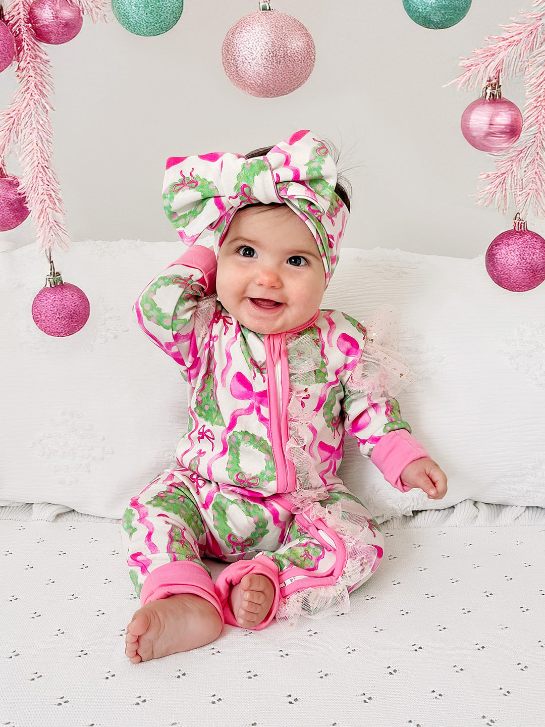 Tis The Season – Wreath Onesie
