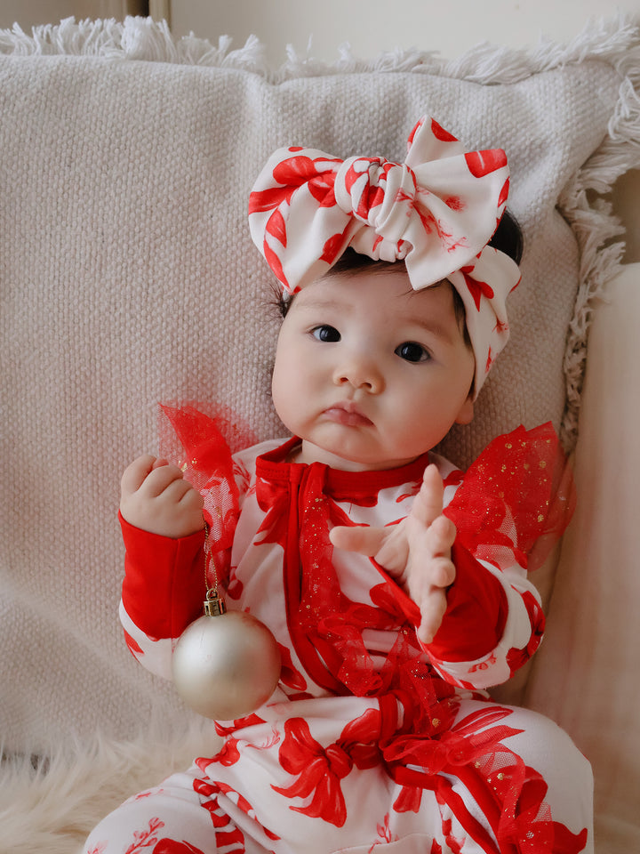 Tis The Season – Candy Bow Onesie