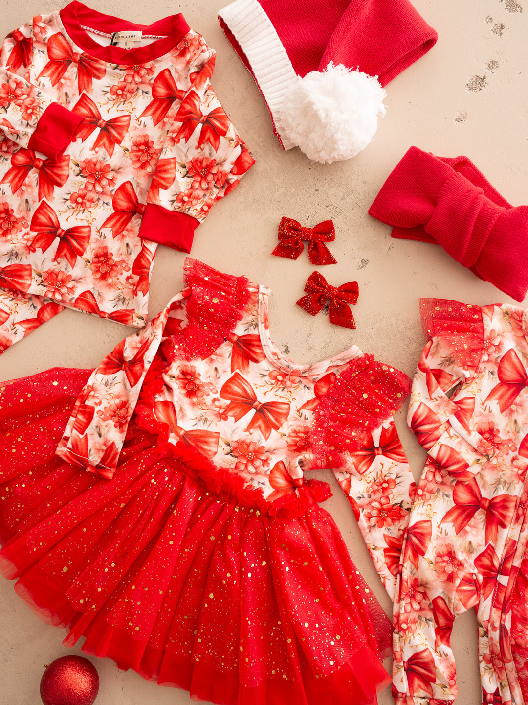 All I Wish Red Bow Dress