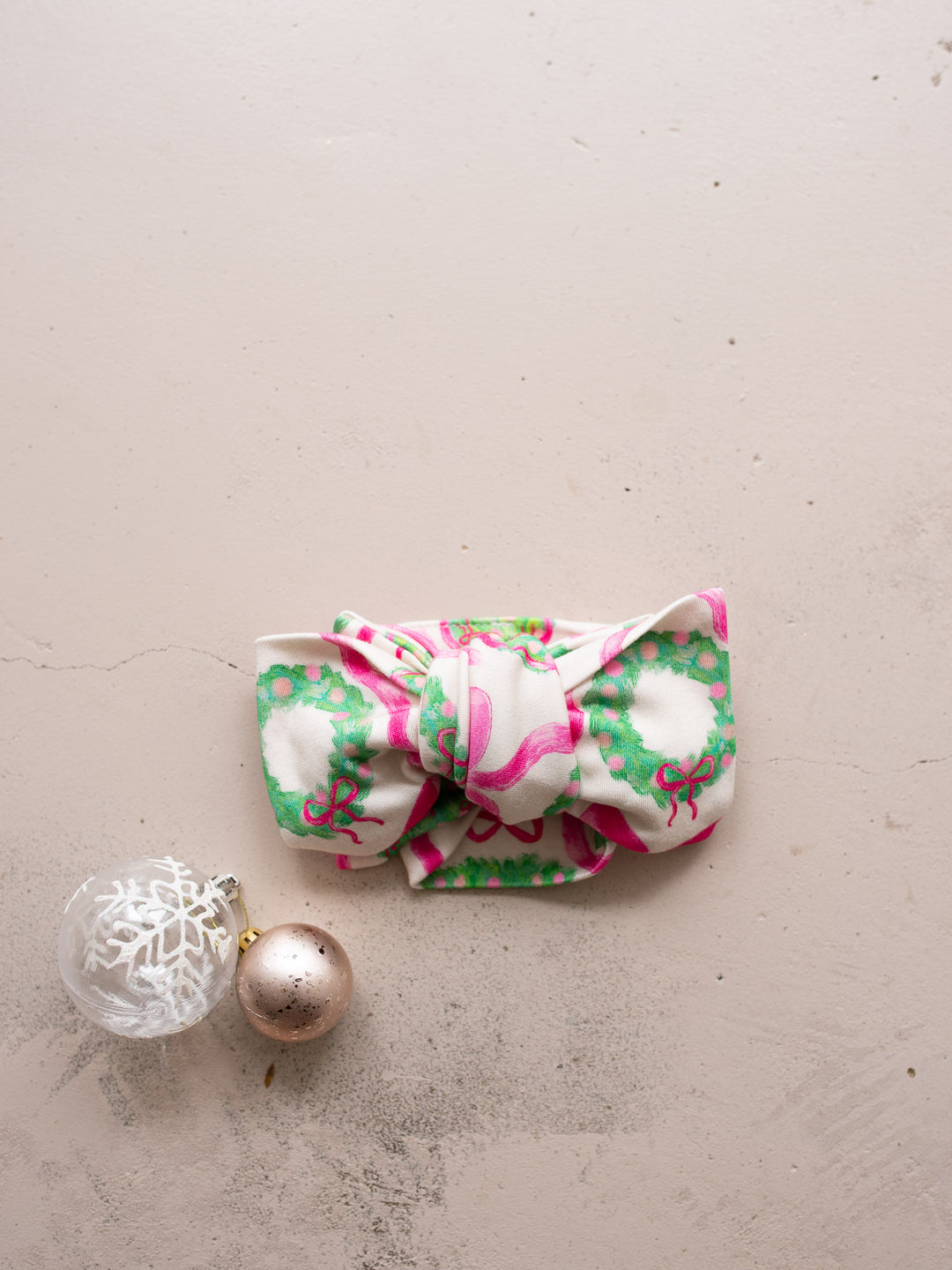 Tis The Season  - Topknot Headwrap Wreath