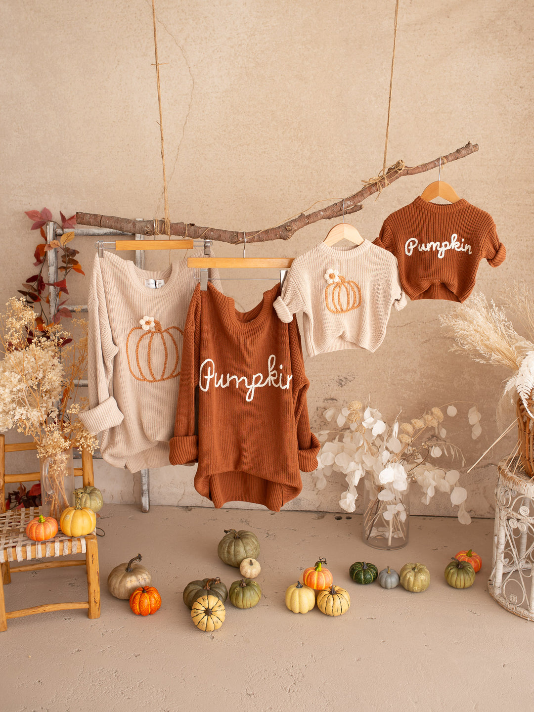 Pumpkin Pie Sweater - Rust Unisex Adult
