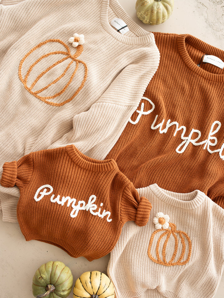 Pumpkin Pie Sweater - Rust Unisex Adult