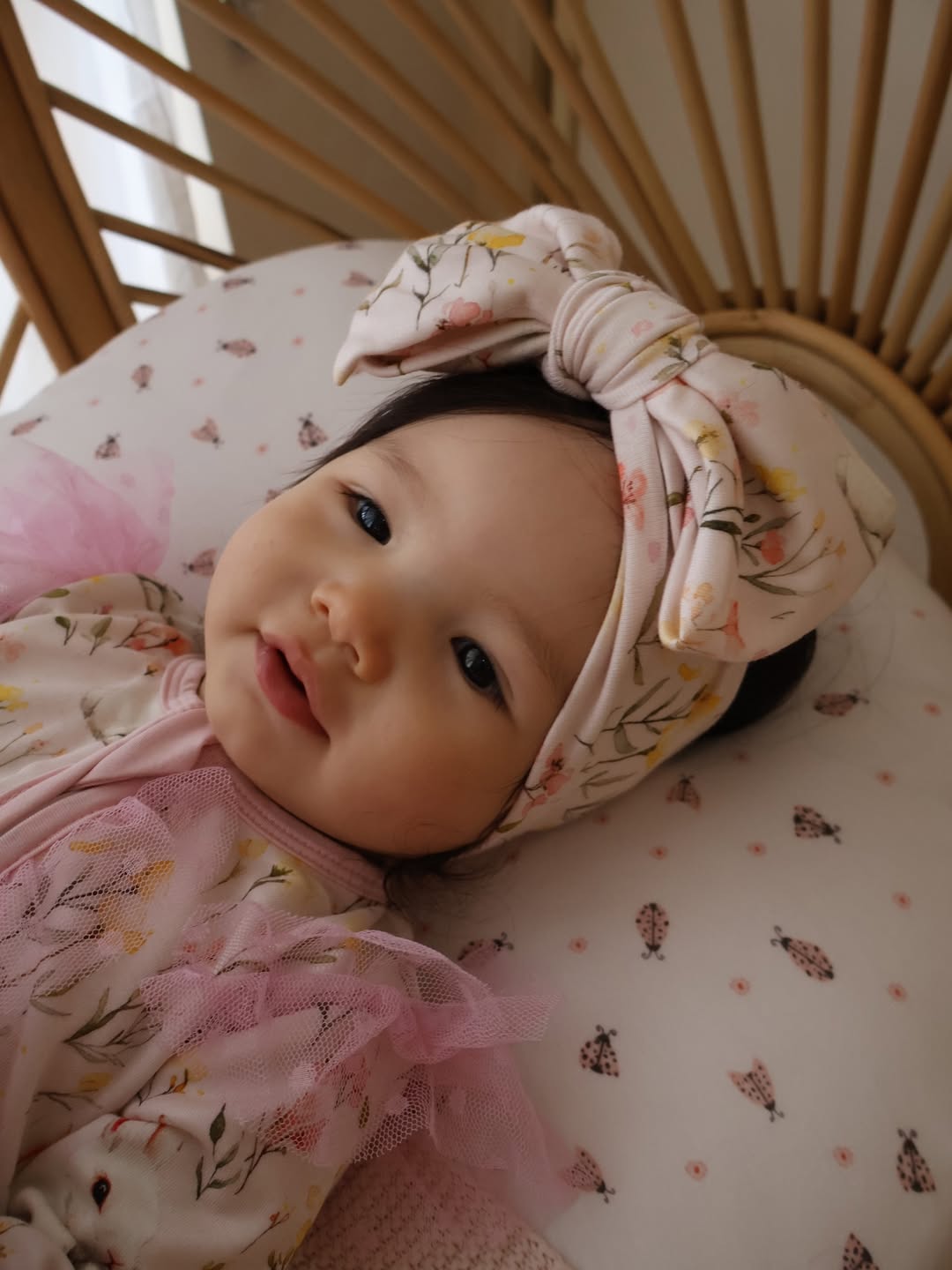 Bunny & Friends - Topknot Headwrap - Garden Bunny