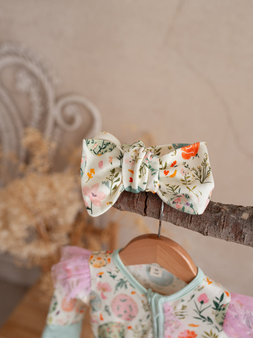 Bunny & Friends - Topknot Headwrap - Easter Eggs