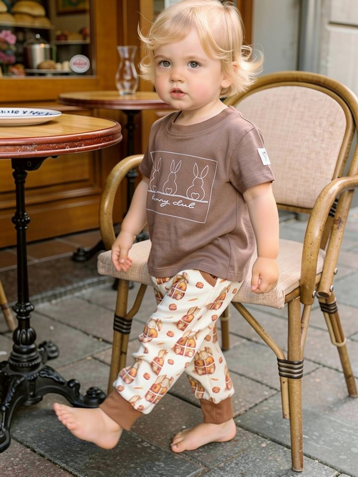 Bunny Club Tee - Taupe