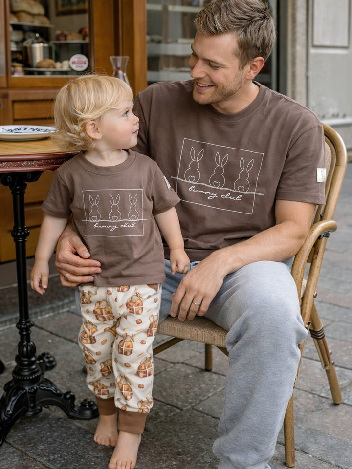 Bunny Club Tee Unisex Adult - Taupe