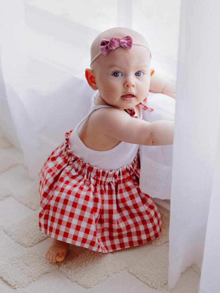 Gingham Giggles Romper