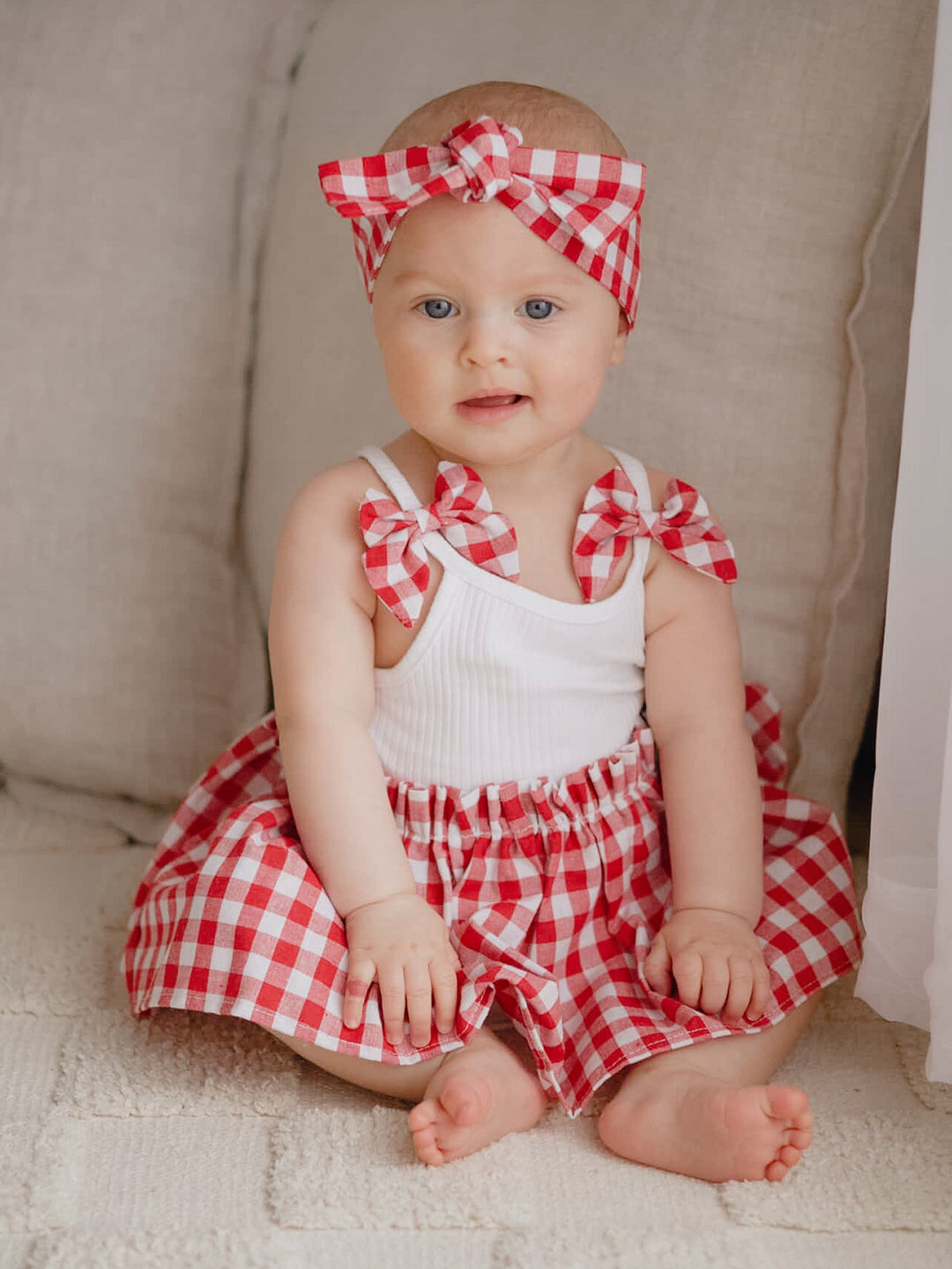Gingham Giggles Romper