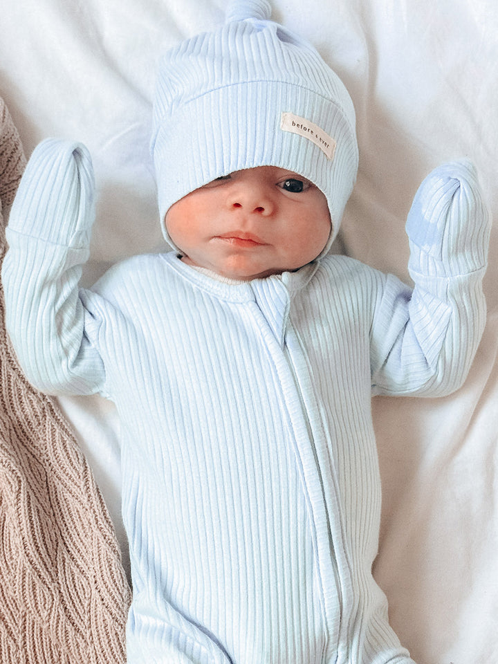 Forever Loved Rib Hat - Ice Blue