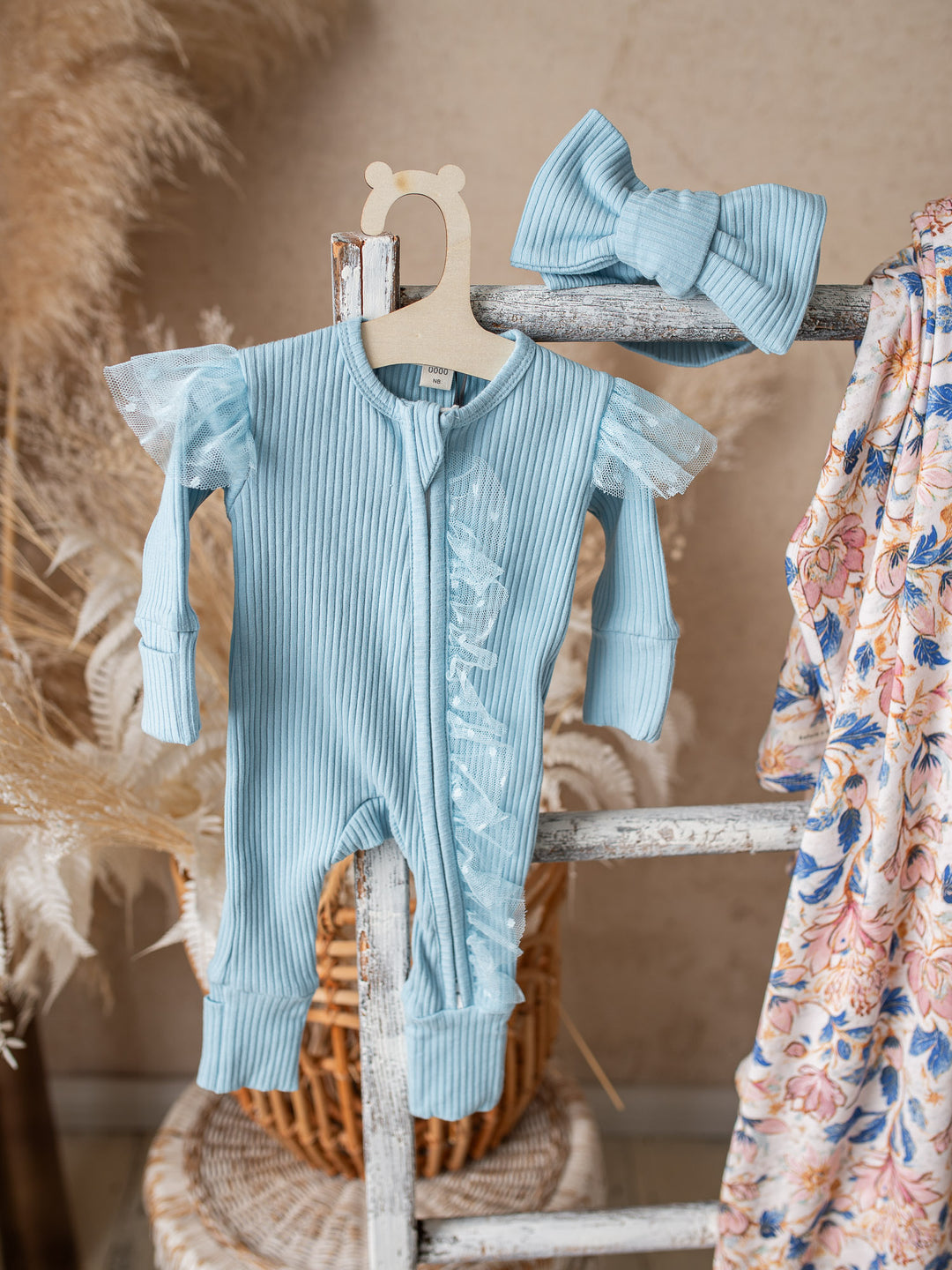 Forever Loved Onesie - Sky Blue For Girls