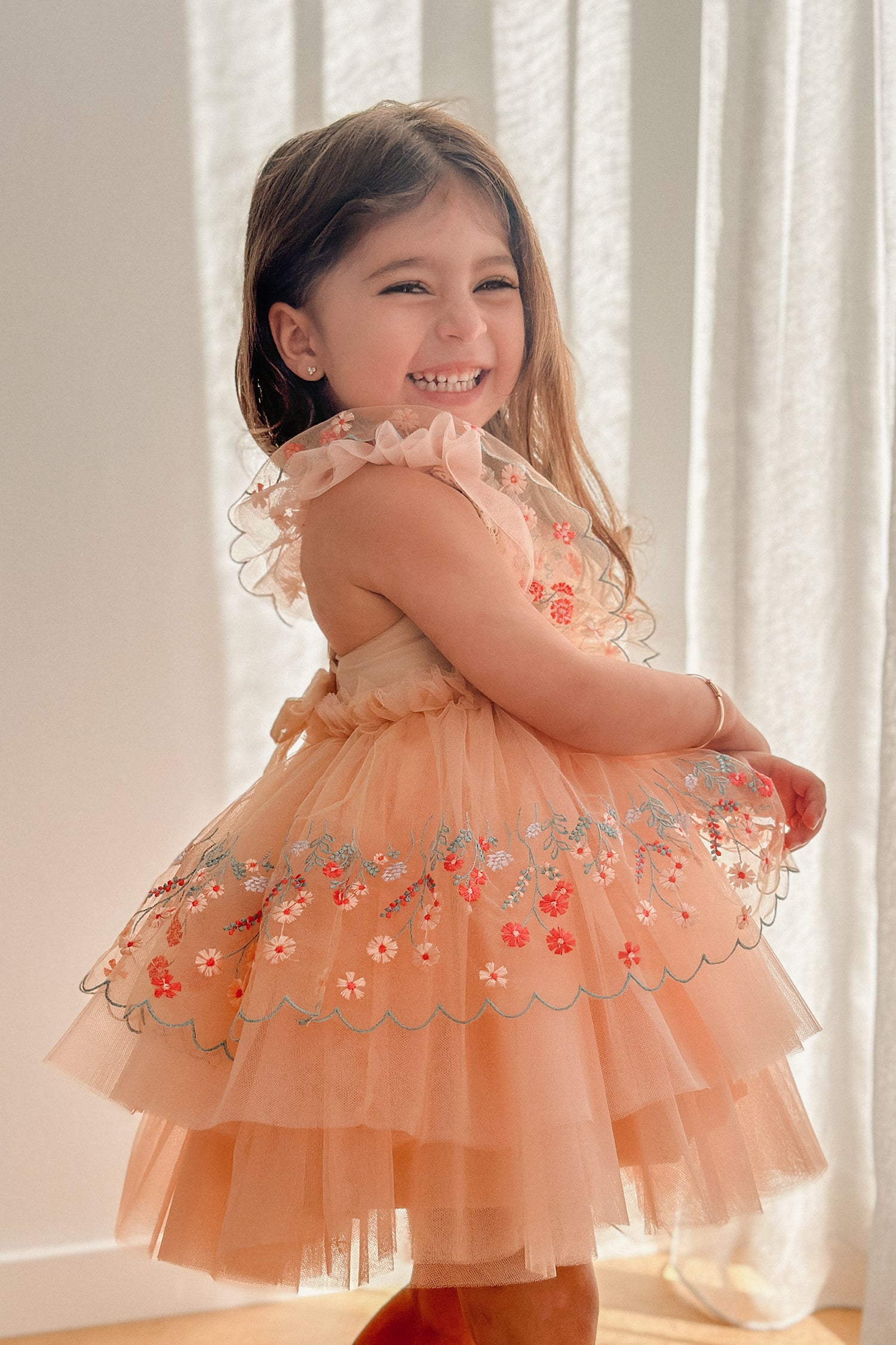 新品タグ付き before&everkids PRETTYME 2-3y Pretty Me Baby Tulle Romper Dress - Peachy Pink – Before & Ever