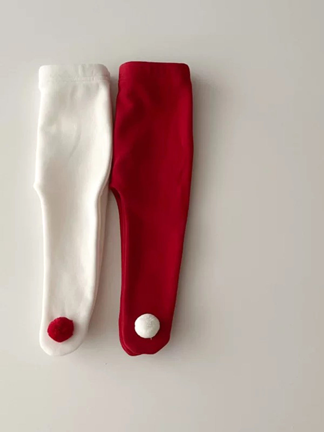 Baby Rudolph Fleece Lined Leggings - Red