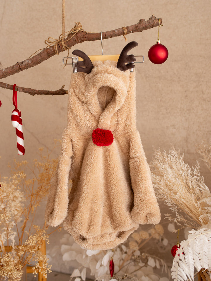 Baby Rudolph Plush Romper