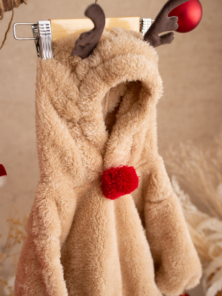 Baby Rudolph Plush Romper
