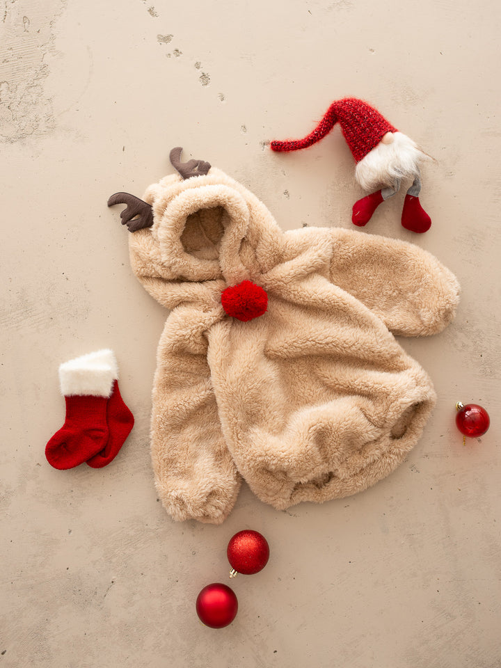 Baby Rudolph Plush Romper