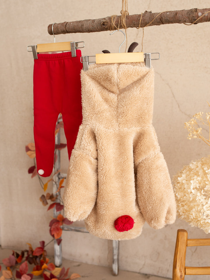Baby Rudolph Plush Romper