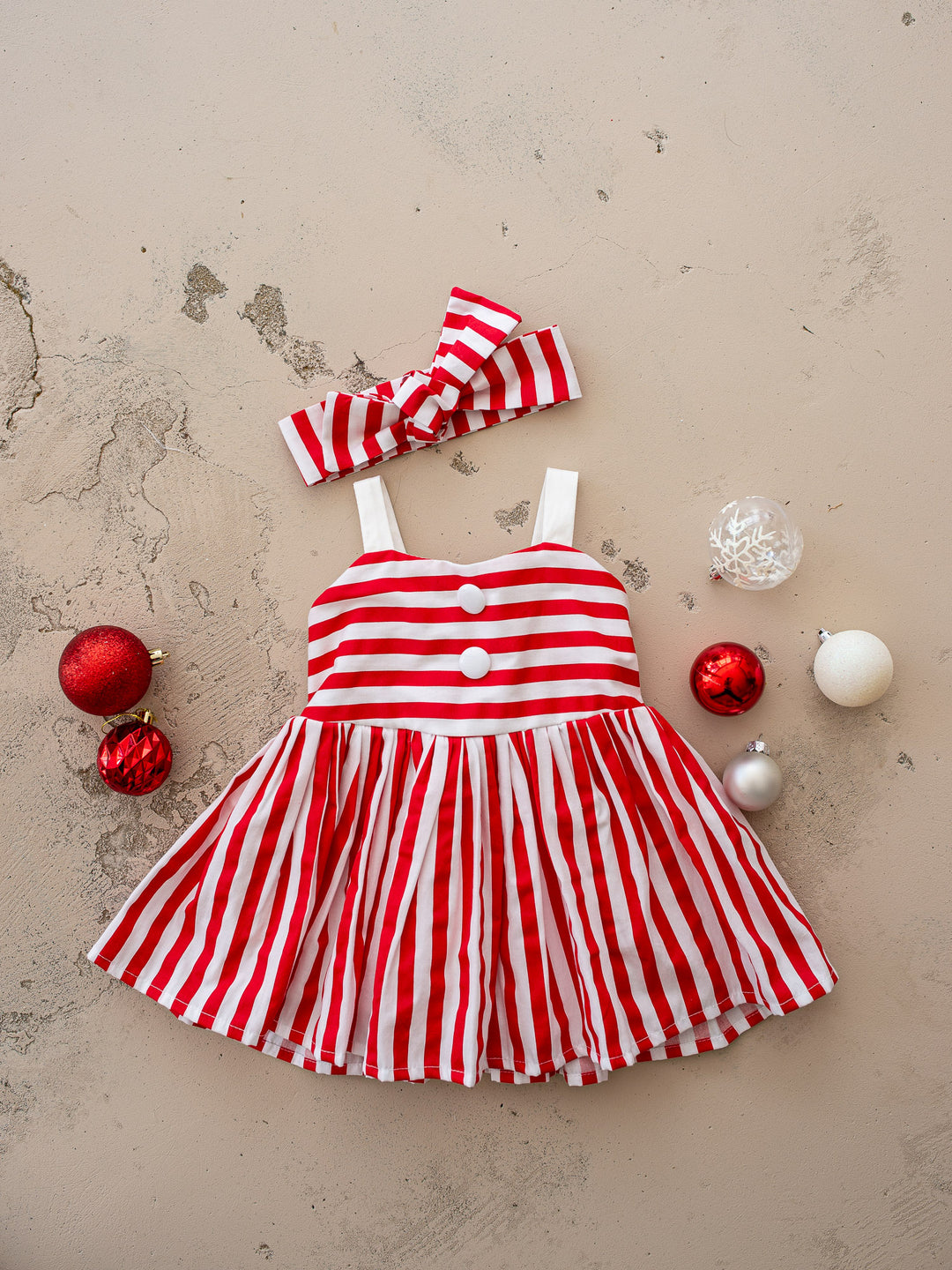 Candy Kisses Headwrap - Red / White