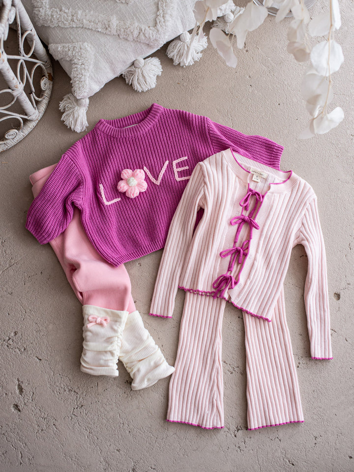 Love Sweater - Fuchsia
