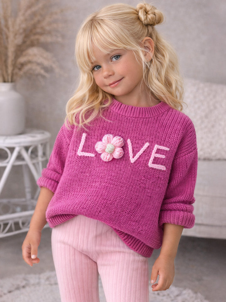 Love Sweater - Fuchsia