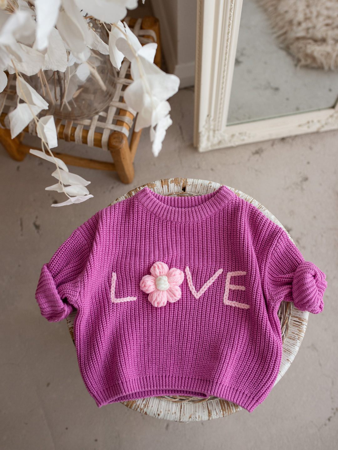 Love Sweater - Fuchsia
