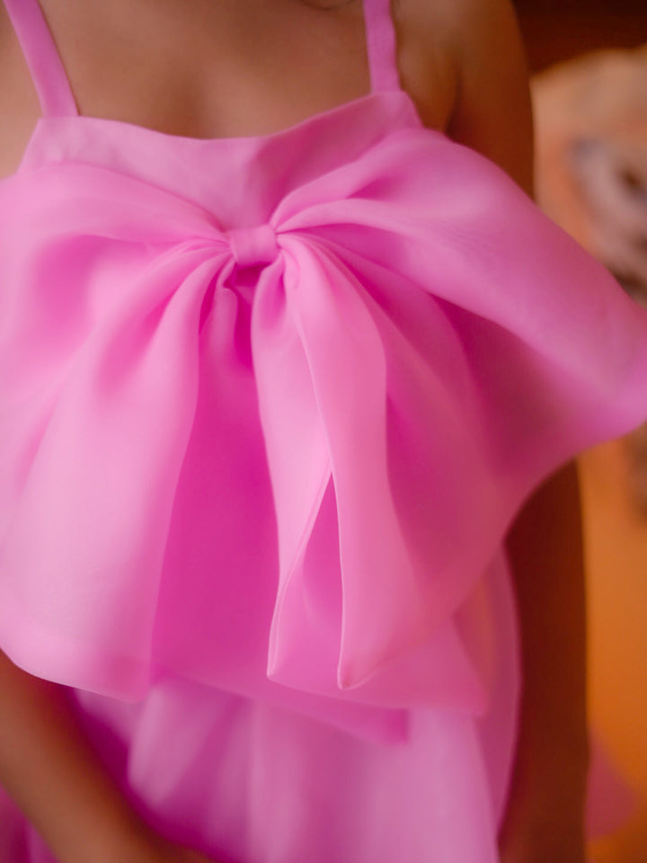 Love In Full Bloom Dress - Hot Pink