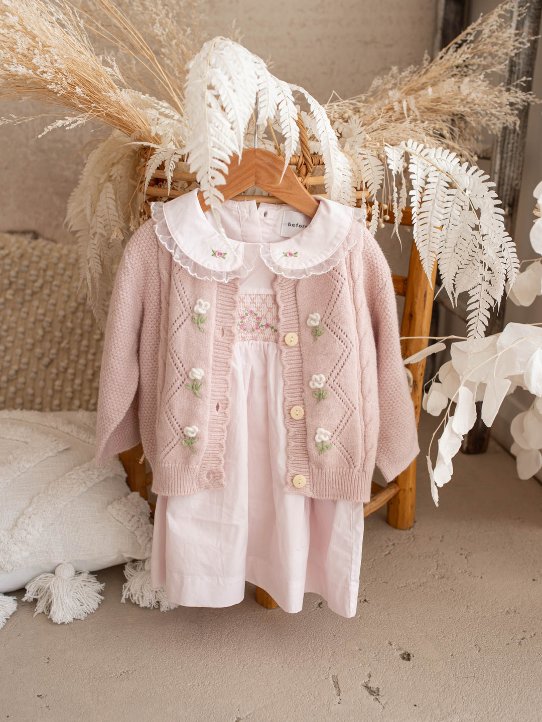 Elowen Mae Cardigan – Dusty Pink