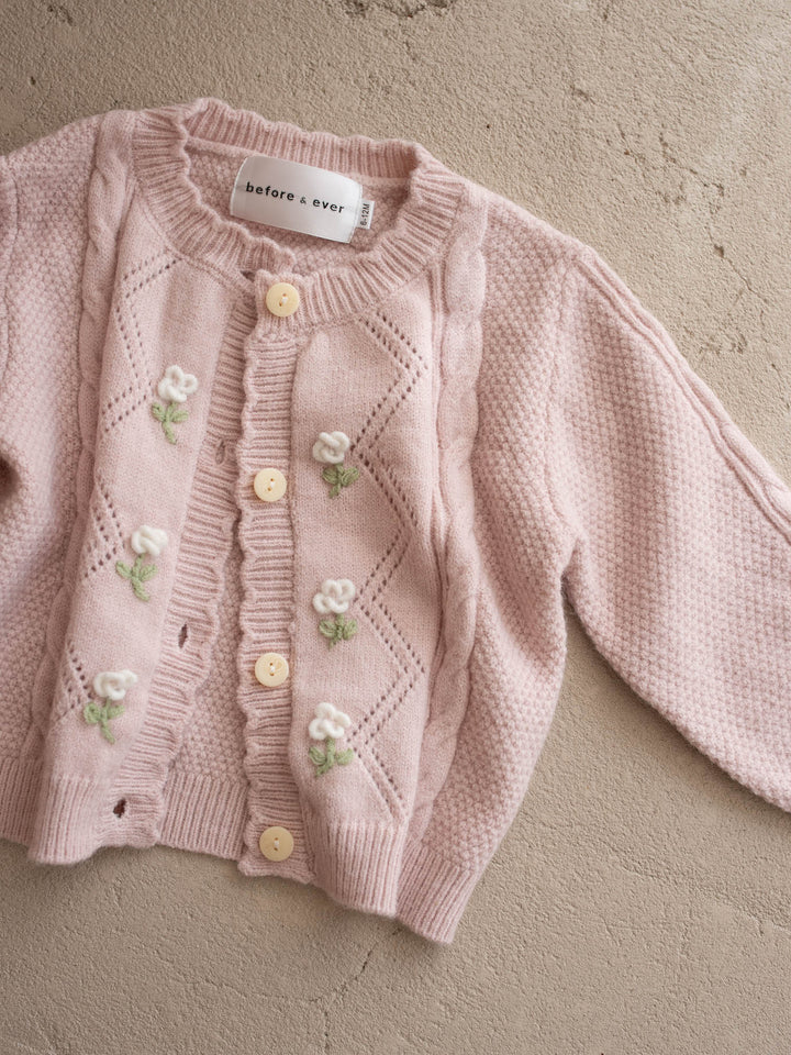 Elowen Mae Cardigan – Dusty Pink