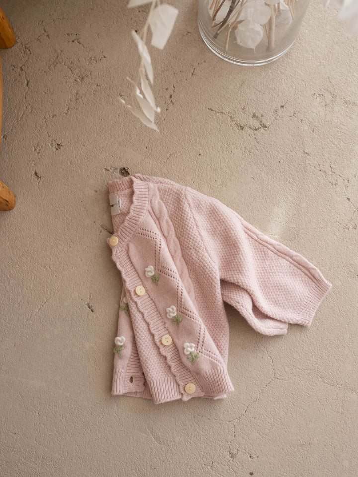 Elowen Mae Cardigan – Dusty Pink
