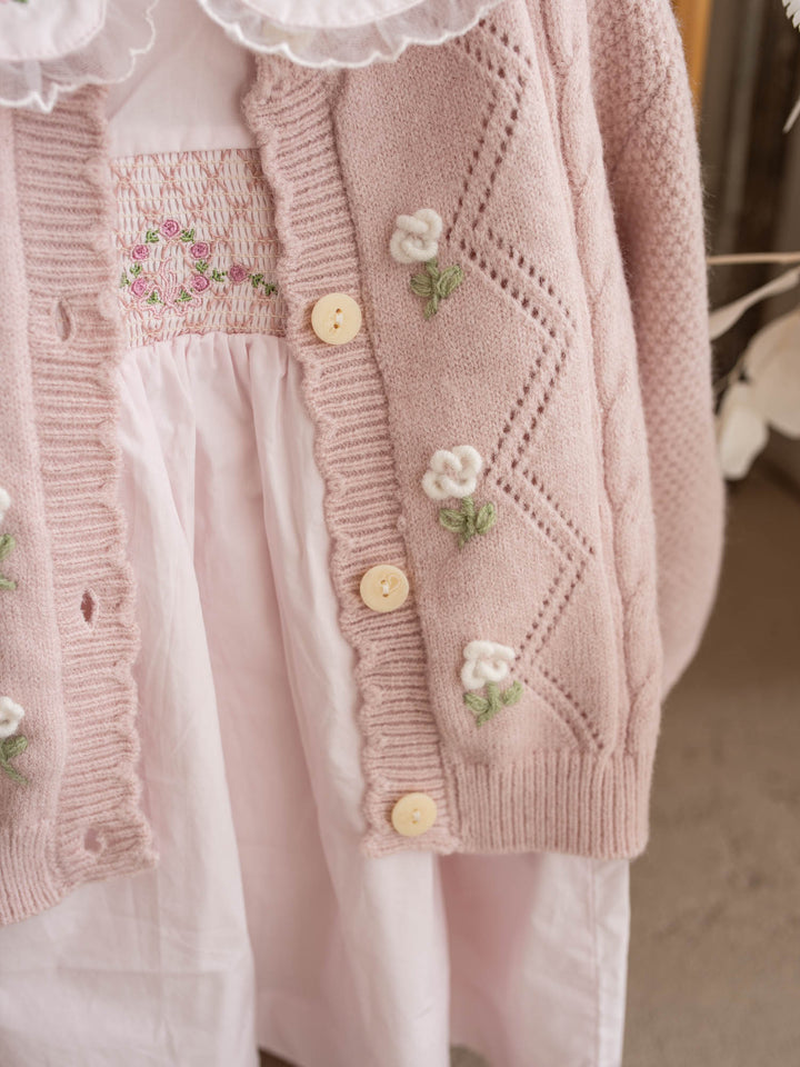 Elowen Mae Cardigan – Dusty Pink