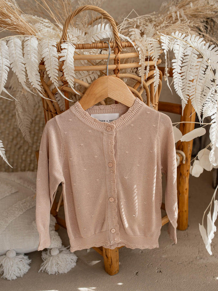 Nora Lune Cardigan – Mauve