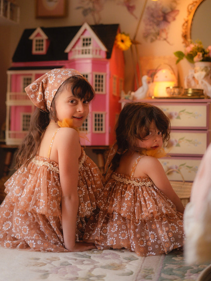 Toffee Daisy Tutu Dress