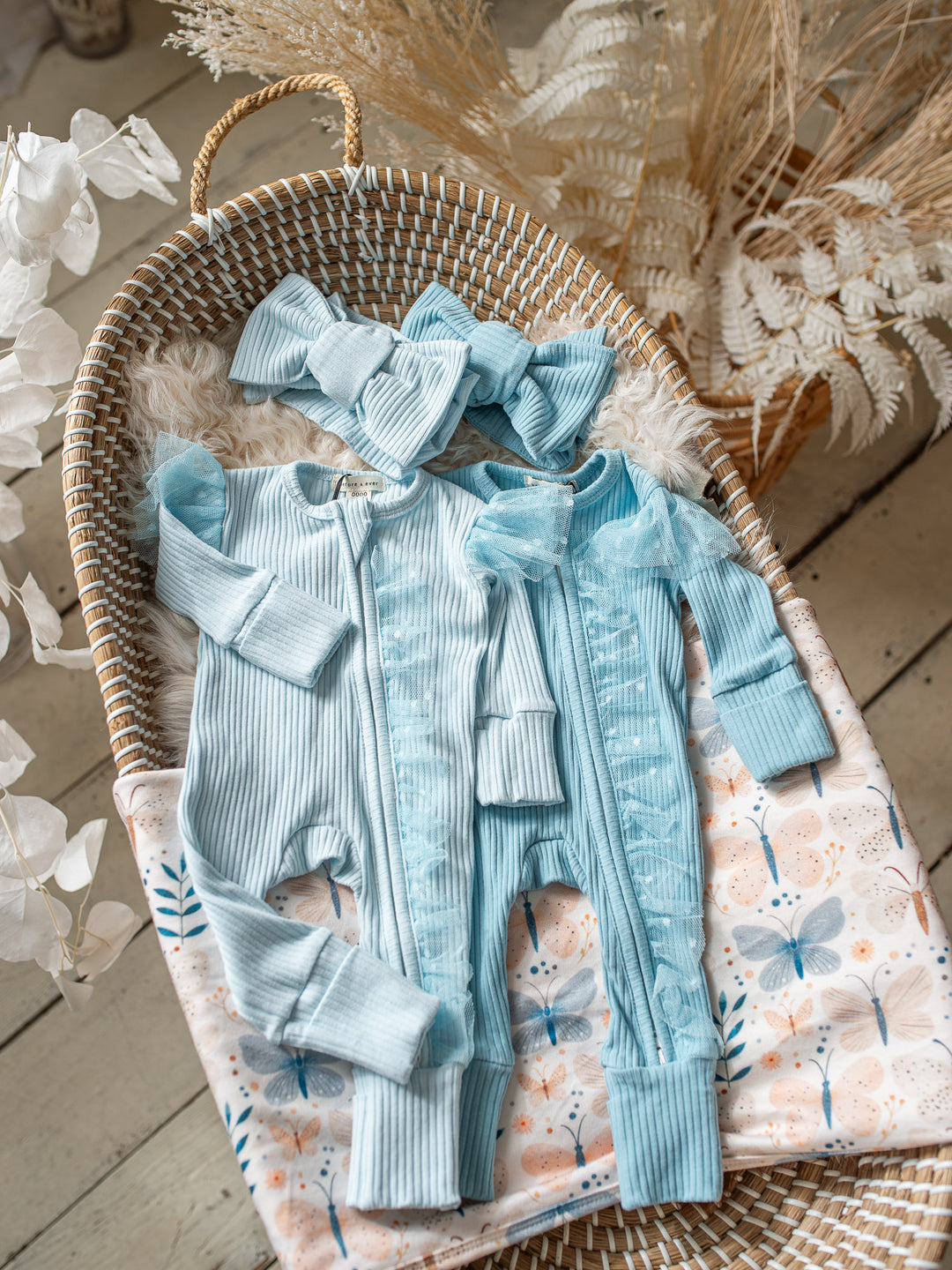 Forever Loved Onesie - Sky Blue For Girls