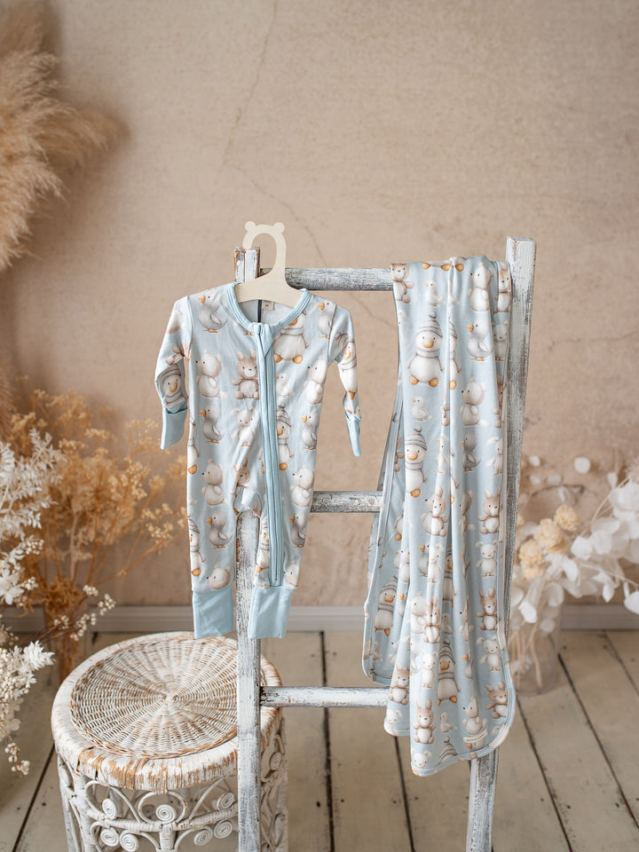 Something Blue Onesie - Winter Lovies
