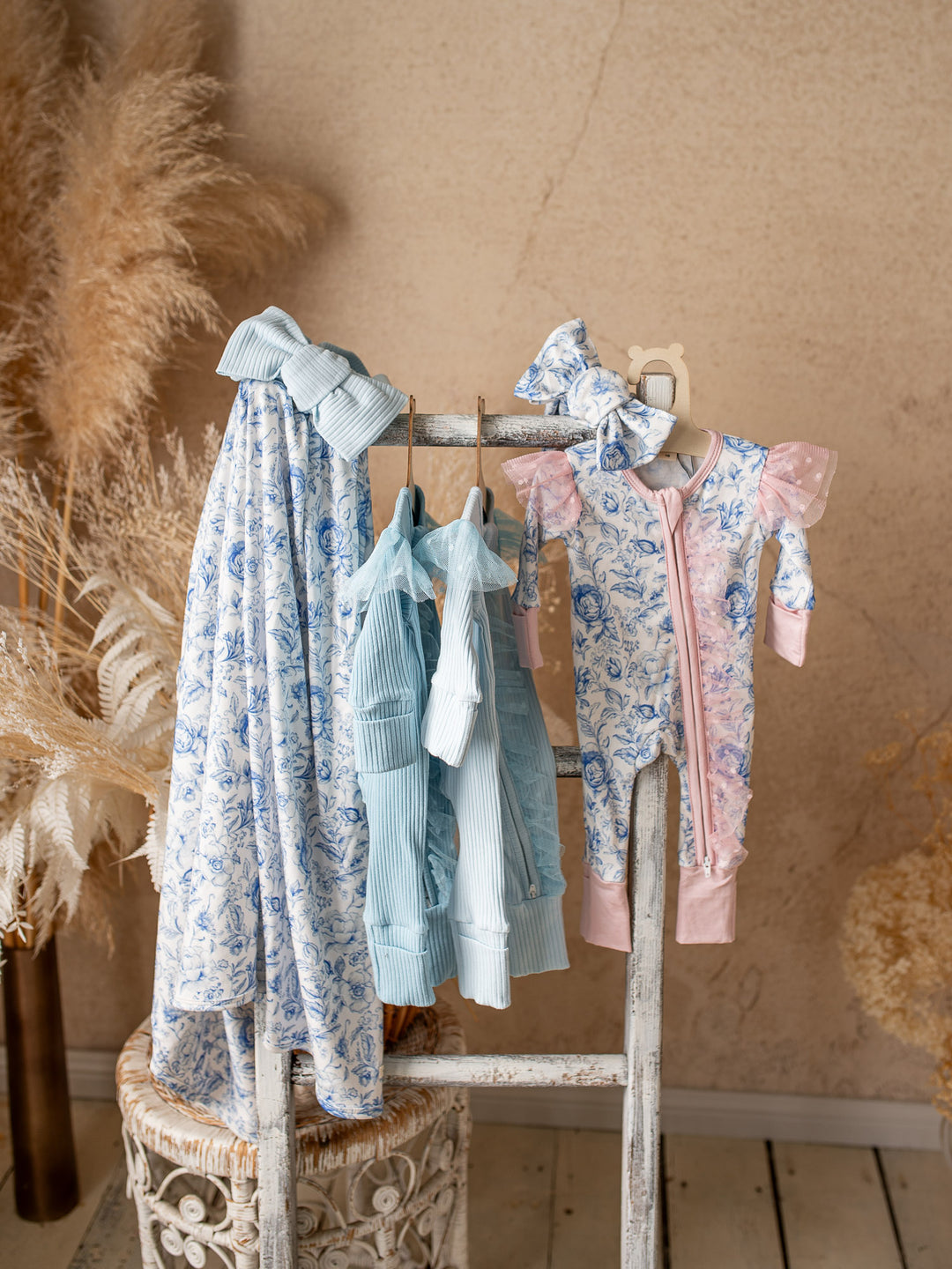 Something Blue Onesie - Toile