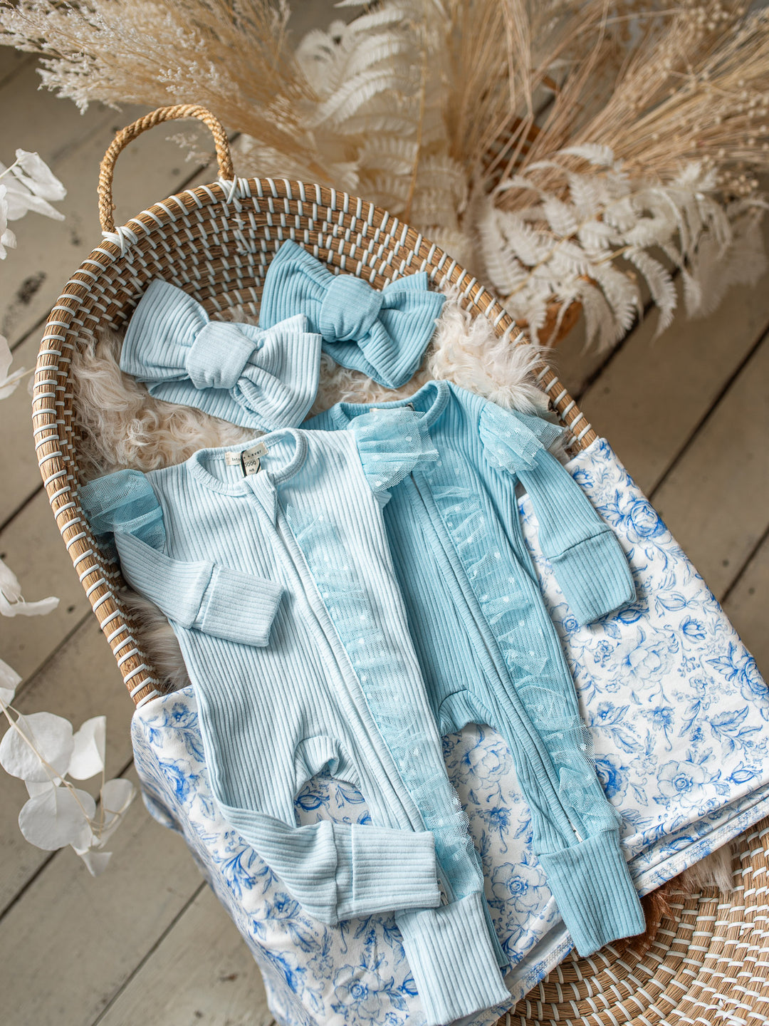 Forever Loved Onesie - Ice Blue For Girls