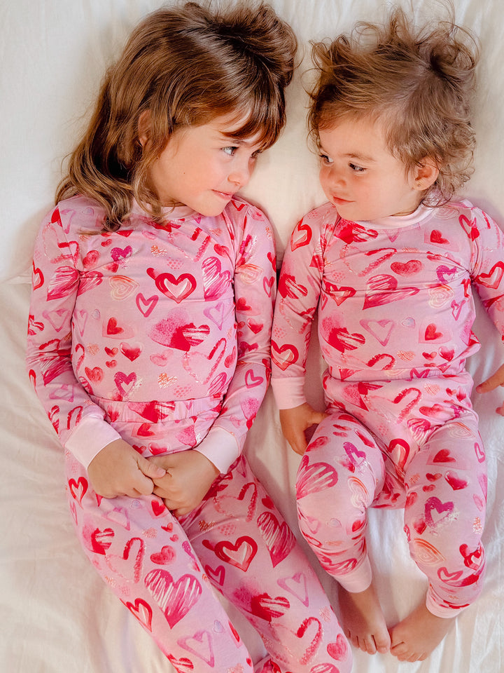 Oh My Heart Pyjama Set - Pink