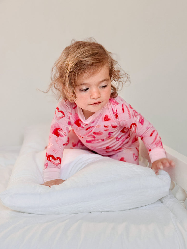 Oh My Heart Pyjama Set - Pink