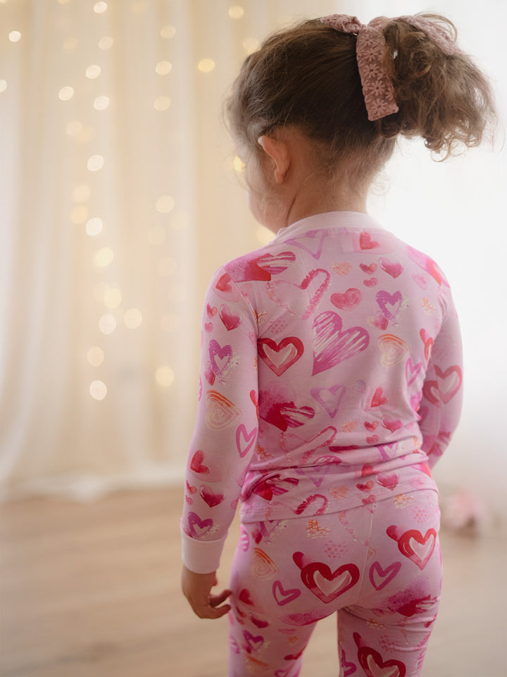 Oh My Heart Pyjama Set - Pink