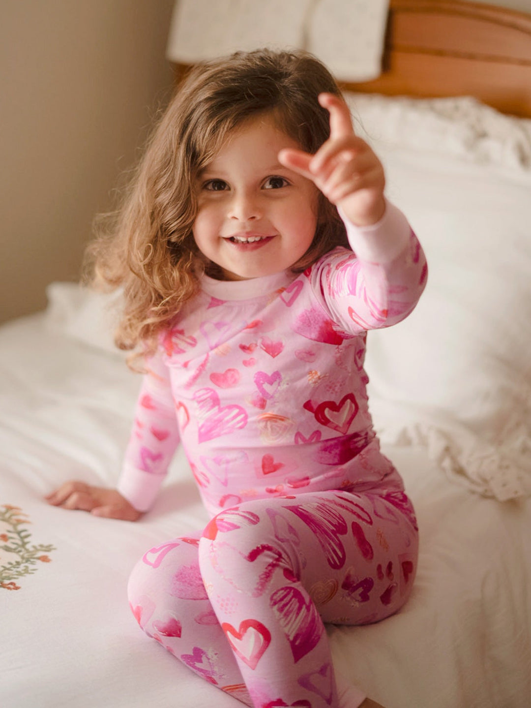 Oh My Heart Pyjama Set - Pink