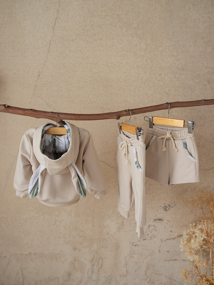 Little Hopper Hoodie - Light Beige