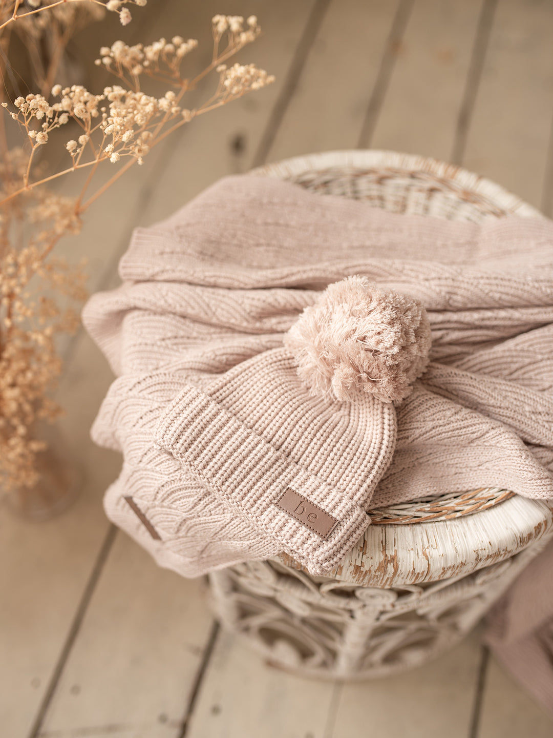 Bliss Knitted Beanie - Beige